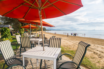 rest point by the beach