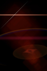 Abstract lens flare light over dark background