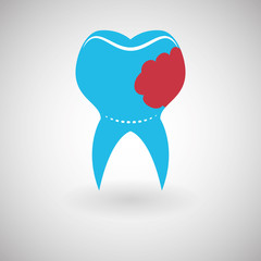 Dental care design. health concept. medical care icon
