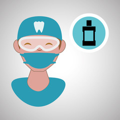 Dental care design. health concept. medical care icon, editable vector