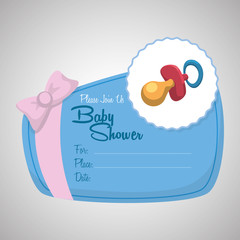 Baby shower design. invitation design.  isolated illustration