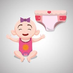 Baby shower design. invitation design.  isolated illustration