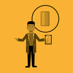 Doctor design. Medical care concept. Health care sign