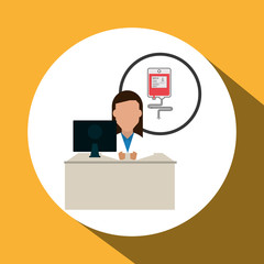 Doctor design. Medical care concept. Health care sign