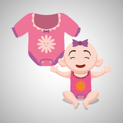 Baby shower design. invitation design.  isolated illustration