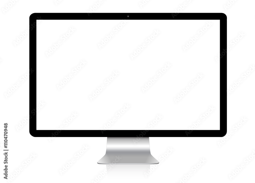 Aufkleber modern computer on white background