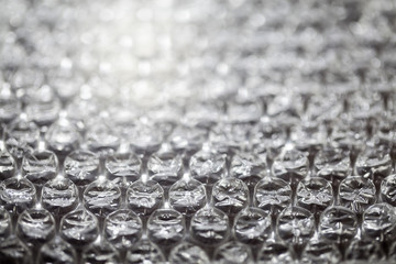 Closed up of shockproof plastic