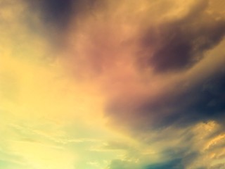 Background. Beautiful sunset in the sky.