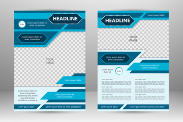Vector flyer template design