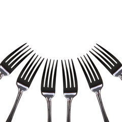 Silver fork background