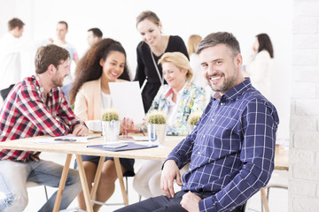 Positive atmosphere at work