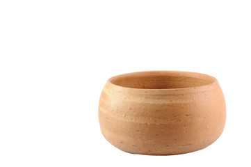 Single classic pot baked clay