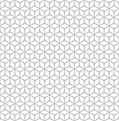 Seamless geometric pattern. Stylish monochrome template. Fashion graphics design. Repeating tile with rhombuses. Texture for prints, textiles, wrapping, wallpaper, website, blogs etc. 3D effect VECTOR