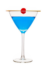 bright cherry and blue drink