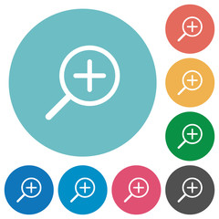 Obraz premium Flat zoom in icons