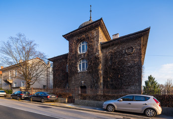 Fototapeta na wymiar old mansion in downtown of Zagreb. Croatia.
