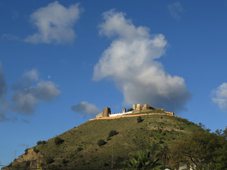 Arabic castle on hilltop