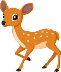 Fototapeta premium Mouse Deer cartoon illustration