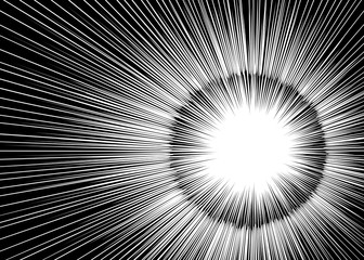 Sun ray or star burst Comic radial lines background