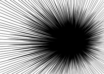 Obraz premium Sun ray or star burst Comic radial lines background