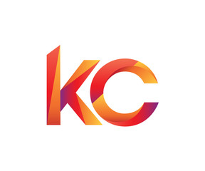 Creative Color Letter K C Logo