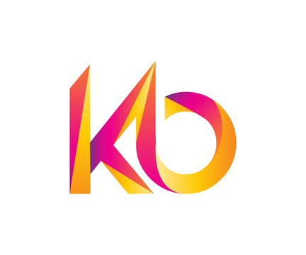 Creative Color Letter K B Logo