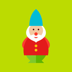 Garden Dwarf Flat Icon