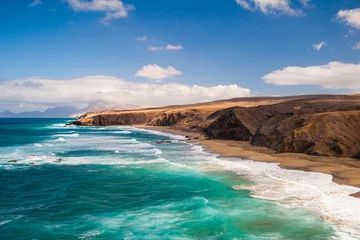 Zelfklevend Fotobehang Fuerteventura Pared strand Canarische Eilanden Spanje © elitravo