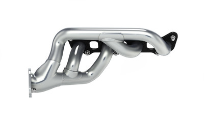 exhaust manifold solated on white background 3d