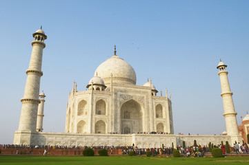 Landscape view of Taj Mahal, Agra, India
