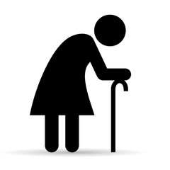 Elder woman icon