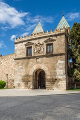 Fototapeta na wymiar Gate of Alfonso VI in Toledo