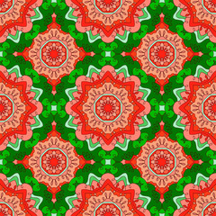 Seamless pattern. Decorative pattern in beautiful colors. Vector illustration