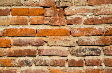 Close up of old and ruin wall background