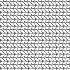 Seamless vector pattern. Black and white geometrical background with hand drawn lines in the shape of zigzag. Simple design. Series of Hand Drawn Simple Geometrical Patterns.