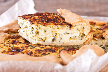 Zucchini savoury pie.