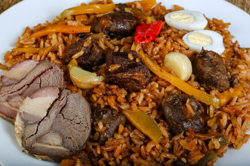 Rice with horsemeat