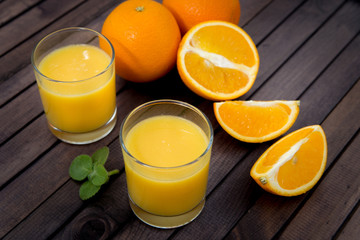 Orange juice in glass