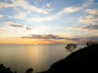 Sunset at the lake