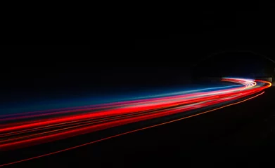 light trails in tunnel © Todorov