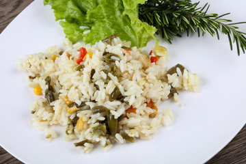 Rice with vegetables