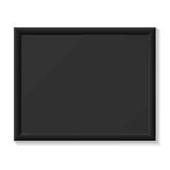 Horizontal black Board realistic Mockup