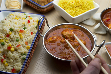 Serving Chinese Food