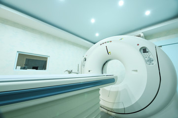 CT scanner room in hospital