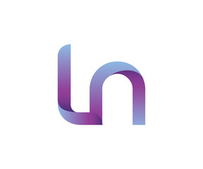 Colorful Letter L N Logo
