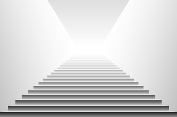 Stairs Vector. Stairs. detailed illustration of black white stairs, eps10 vector