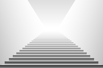Stairs Vector. Stairs. detailed illustration of black white stairs, eps10 vector