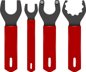  bicycle key abstract vector illustration eps 10