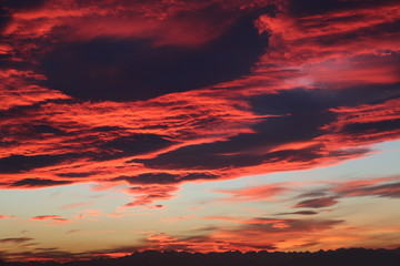 weird sunset