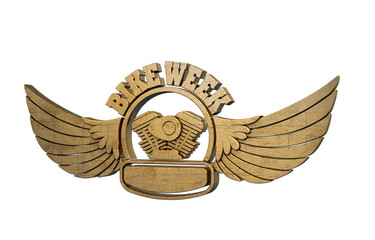 Obraz premium Bike Week - Logo - Motor - Wings Gold